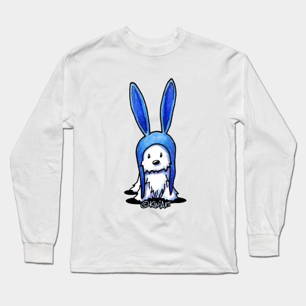 KiniArt Westie Bunny Long Sleeve T-Shirt by KiniArt